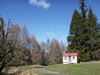 Schoolhouse at the end of the trail in Skippers Canyon 